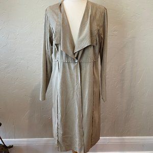 X-TWO Faux Suede Duster